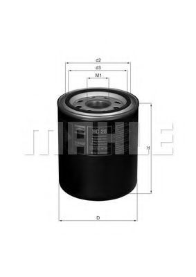 HC28 Mahle Original Фільтр гідравлічної системи